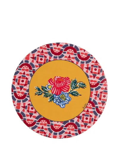 Lisa Corti Floral-print Placemat (pack Of Two) In Multi