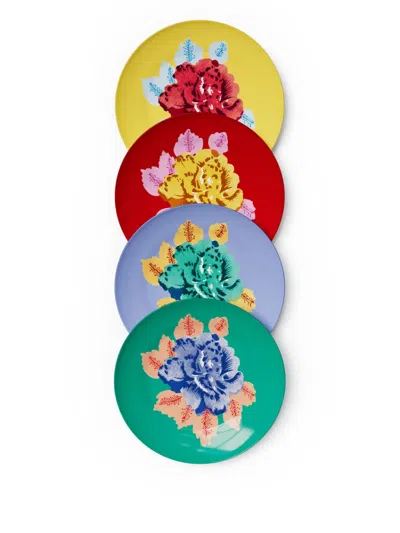 LISA CORTI INDIAN TIGER DESSERT PLATES (SET OF FOUR)