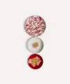 Lisa Corti Indian Tiger Porcelain Plate Set Of 3
