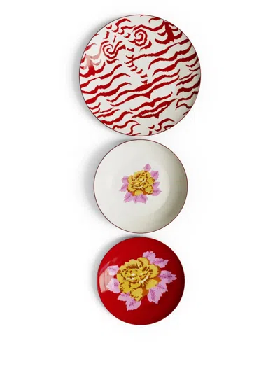 LISA CORTI INDIAN TIGER TABLE PLATES (SET OF THREE)