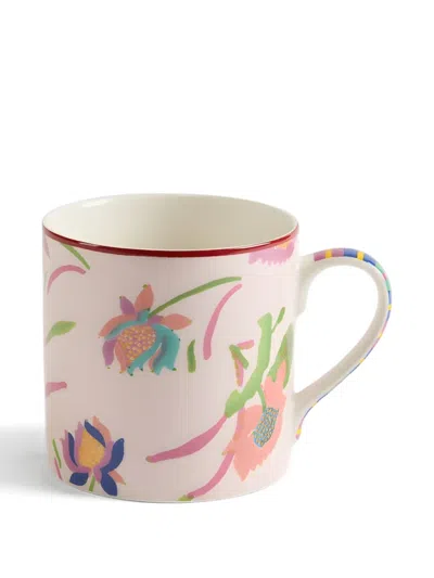 Lisa Corti Japanese Floral-print Mug In Pink