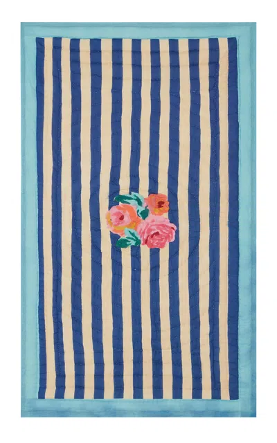Lisa Corti - Junior Quilt Nizam Stripes Blue-natural - Multi