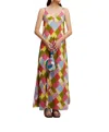 Lisa Corti Kyarah Geesband Dress In Acid Green Print In Multi