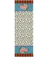 Lisa Corti Leopard Stripes Runner (50cm X 150cm) In Blue