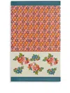 Lisa Corti Lisa Bouquet Graphic-print Beach Towel In Blue