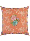 Lisa Corti Medium Kandem Queen Cushion (60cm X 60cm) In Orange