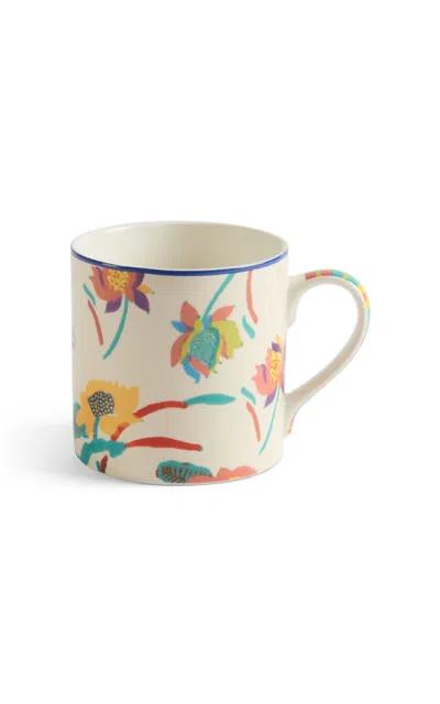 Lisa Corti - Mug Porcelain Japanise Cream Unica - Off-white In Multi