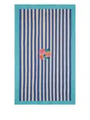 Lisa Corti Nizam Stripe Floral Tablecloth (140cm X 240cm) In Blue