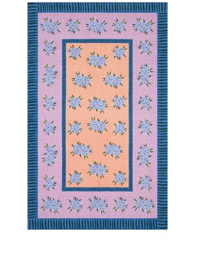 LISA CORTI OLEANDER COTTON TABLECLOTH (270CM X 180CM)