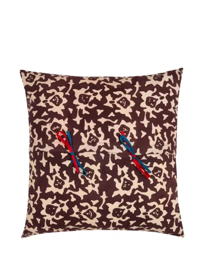 Lisa Corti Patterned Cushion In Brown