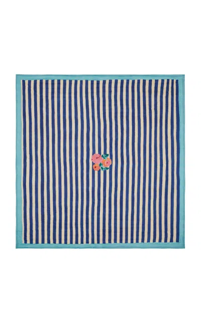 Lisa Corti - Quilt Nizam Stripes 250x270 Blue-natural - Multi