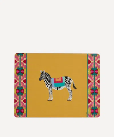 Lisa Corti Safarikat Yellow Tablemat In Multi