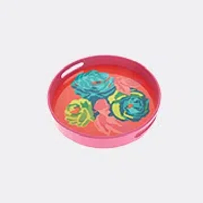 Lisa Corti Serving And Trays Nizam Flw Geranium Uni