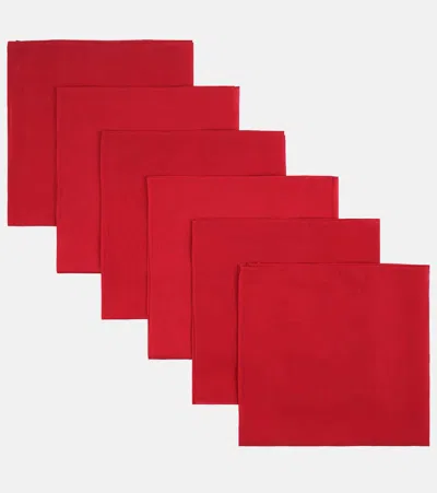 Lisa Corti Set Of 6 Cotton Napkins