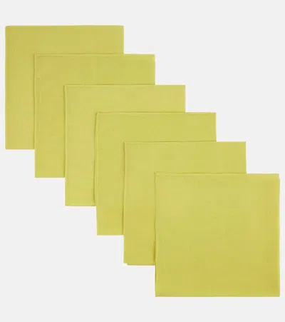 Lisa Corti Set Of 6 Cotton Napkins