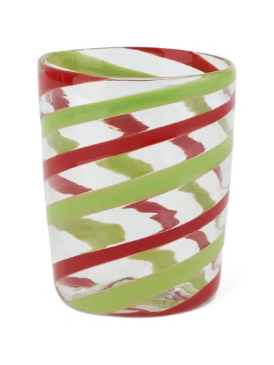 Lisa Corti Striped Pervinch Glass In Multi