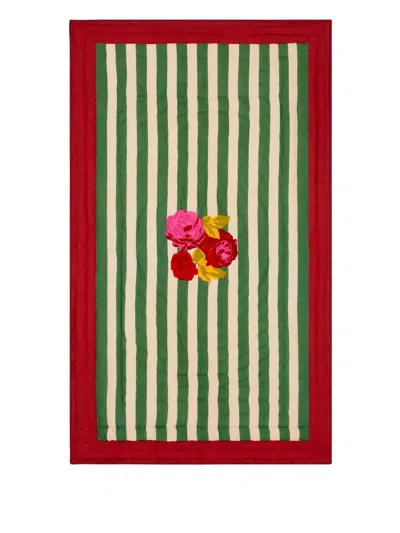 Lisa Corti Striped Table Towel In Red