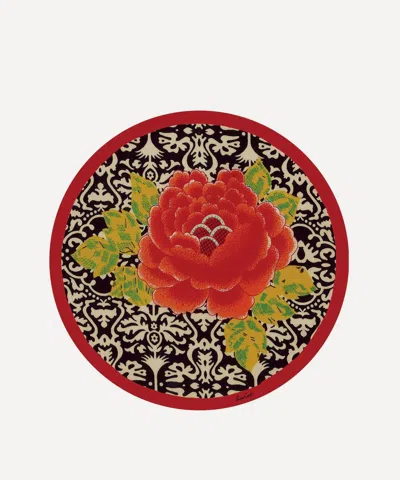 Lisa Corti Sunrise Placemat In Red