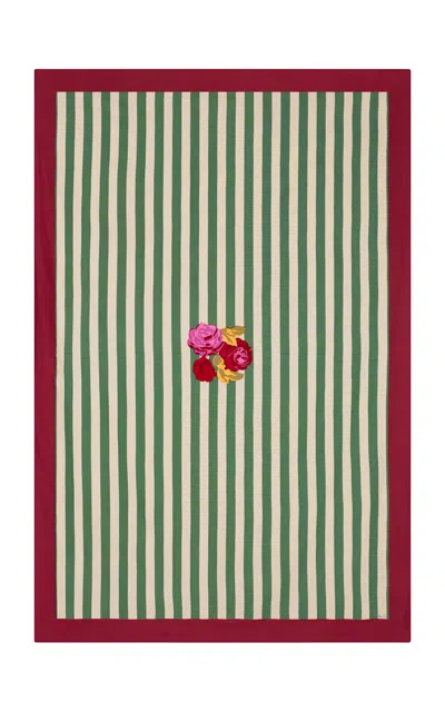 Lisa Corti - Tablecloth 180x270 Nizam Stripes Green-natural - Multi