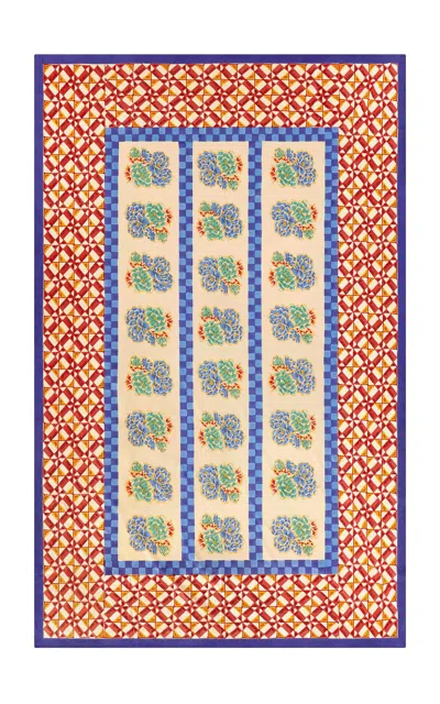 Lisa Corti - Tablecloth 180x270 Positano Red Tiles - Red