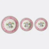 Lisa Corti Set Of 3 Sariska Plataes In Pink