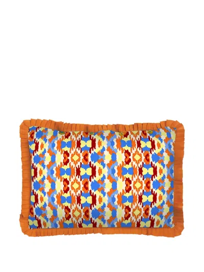 Lisa Corti Taquikat Cotton Cushion Cover In Multi