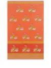 Lisa Corti Tea Flower Floral-print Beach Towel In Orange