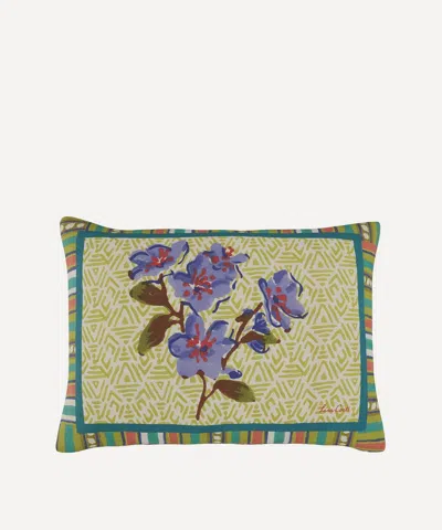 Lisa Corti The Oriental Garden Rectangular Cushion In Multi