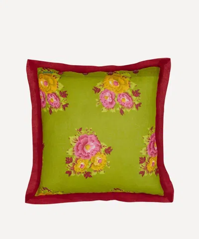 Lisa Corti Tiger Flower Square Cushion
