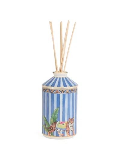 Lisa Corti Tiger-print Diffuser Set In Blue
