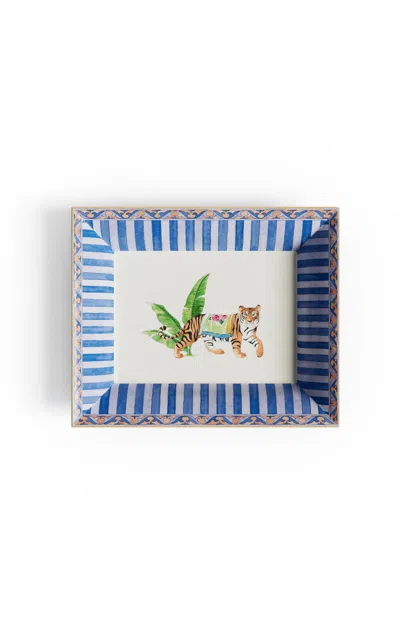 Lisa Corti - Vide Poche 19;5x15;5 Porcelain Sariska Blue 19;5x15;5 - Blue