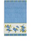 Lisa Corti Vienna Floral-print Beach Towel In Blue