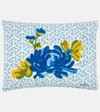 Lisa Corti Vienna Rectangular Cotton Cushion In Multicoloured