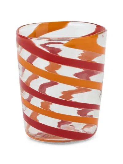 Lisa Corti X Canna Spiral Decorative Glasses (set Of Two) In Red
