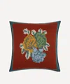 Lisa Corti X Saved Ny Ankara Rust Cashmere Cushion