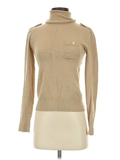 Pre-owned Lisa D. Paris Turtleneck Sweater In Brown