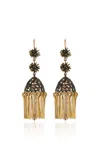 Lisa Eisner Citrine And Bronze Irene Earrings In Gold