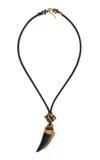 Lisa Eisner Small Wyoming Black Jade Saber Tooth Necklace