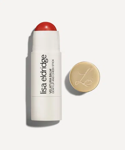 Lisa Eldridge Velatura Balm Dewy Lip And Cheek Stick 4.8g Pomegranate Glace In Multi
