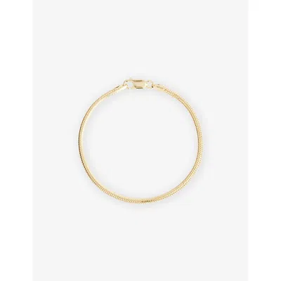 Lisa Gozlan Womens Snake Chain 14ct Gold-plated Sterling-silver Bracelet