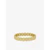 Lisa Gozlan Womens The Classic The Happy Face 18ct Yellow Gold Plated Brass Bracelet In Gold