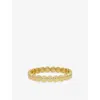 Lisa Gozlan Womens Yellow Gold / Pink The Gemstone The Happy Face 18ct Yellow Gold Plated Brass And Gemstone Bra