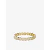 Lisa Gozlan Womens Yellow Gold / Pink The Pavé The Happy Face 18ct Yellow Gold Plated Brass And Cubic Zirconia B
