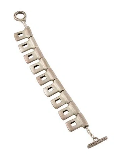 Pre-owned Lisa Jenks Charm Link Bracelet, 6" In Multi