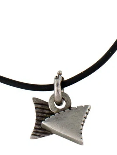 Pre-owned Lisa Jenks Cord Toggle Pendant Necklace, 21" In Multi