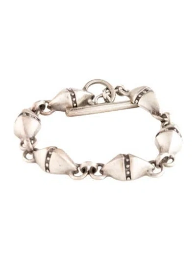 Pre-owned Lisa Jenks Link Bracelet, 6.25" In Multi