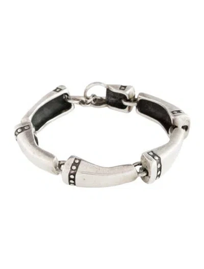 Pre-owned Lisa Jenks Link Bracelet, 6.75" In Multi
