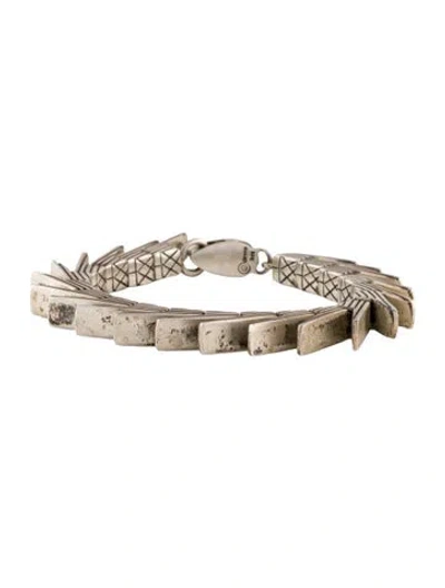 Pre-owned Lisa Jenks Link Bracelet, 7" In Multi