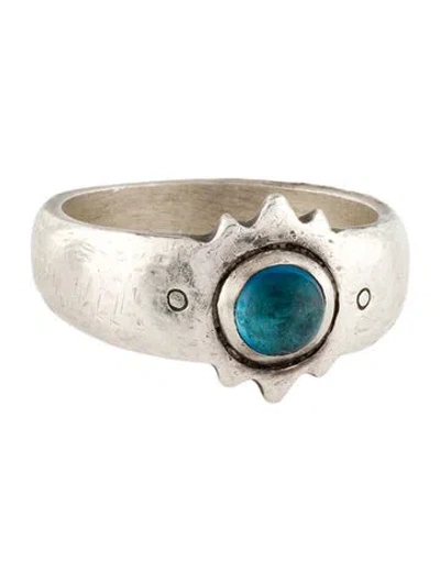 Pre-owned Lisa Jenks Topaz Cocktail Ring In Multi