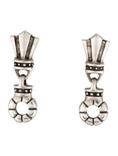 Pre-owned Lisa Jenks Vintage Clip-on Drop Earrings In Multi